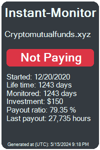 cryptomutualfunds.xyz Monitored by Instant-Monitor.com