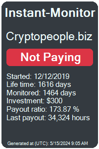 cryptopeople.biz Monitored by Instant-Monitor.com