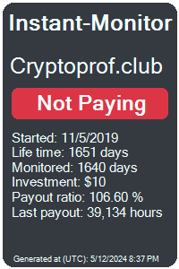 cryptoprof.club Monitored by Instant-Monitor.com