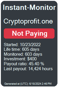 cryptoprofit.one Monitored by Instant-Monitor.com