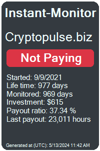 cryptopulse.biz Monitored by Instant-Monitor.com