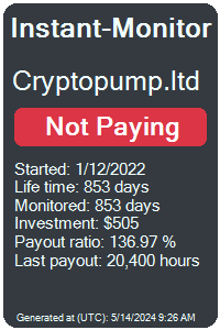 cryptopump.ltd Monitored by Instant-Monitor.com