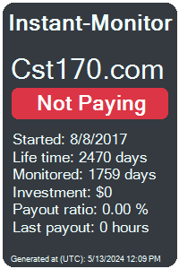 cst170.com Monitored by Instant-Monitor.com
