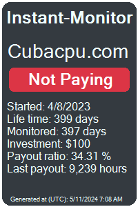 cubacpu.com Monitored by Instant-Monitor.com