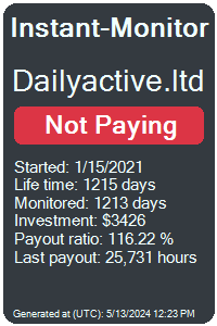 dailyactive.ltd Monitored by Instant-Monitor.com