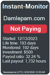 damlepam.com Monitored by Instant-Monitor.com