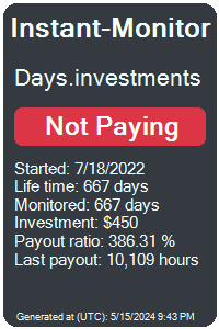 days.investments Monitored by Instant-Monitor.com