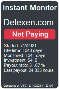 delexen.com Monitored by Instant-Monitor.com