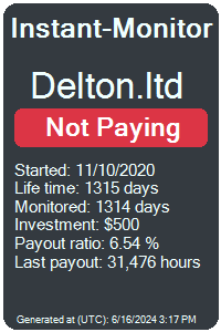 delton.ltd Monitored by Instant-Monitor.com