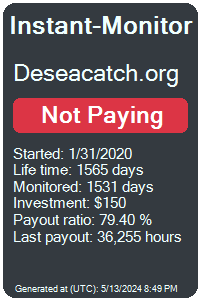 deseacatch.org Monitored by Instant-Monitor.com