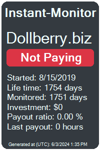 dollberry.biz Monitored by Instant-Monitor.com
