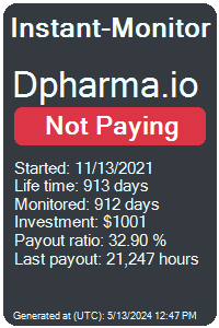 dpharma.io Monitored by Instant-Monitor.com