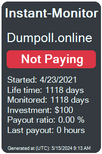 dumpoll.online Monitored by Instant-Monitor.com