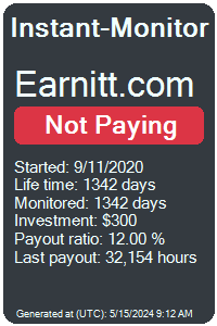 earnitt.com Monitored by Instant-Monitor.com