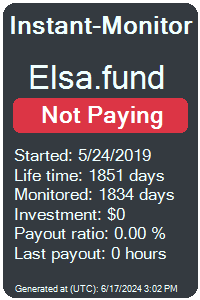 elsa.fund Monitored by Instant-Monitor.com