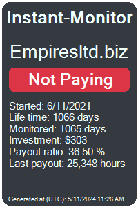 empiresltd.biz Monitored by Instant-Monitor.com