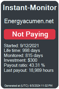 energyacumen.net Monitored by Instant-Monitor.com