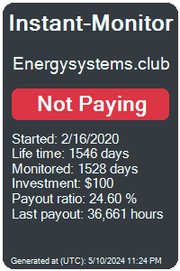 energysystems.club Monitored by Instant-Monitor.com