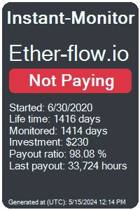 ether-flow.io Monitored by Instant-Monitor.com