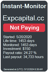 expcapital.cc Monitored by Instant-Monitor.com