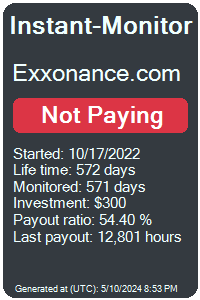 exxonance.com Monitored by Instant-Monitor.com