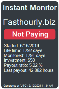 fasthourly.biz Monitored by Instant-Monitor.com