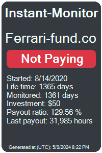 ferrari-fund.co Monitored by Instant-Monitor.com