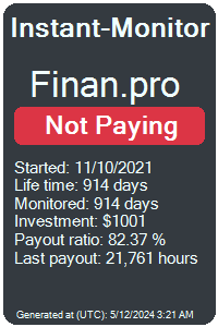 finan.pro Monitored by Instant-Monitor.com