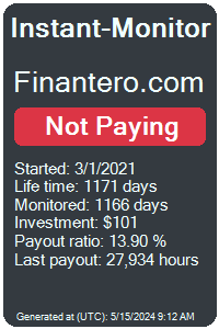 finantero.com Monitored by Instant-Monitor.com