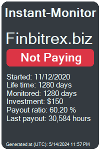 finbitrex.biz Monitored by Instant-Monitor.com