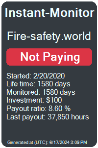 fire-safety.world Monitored by Instant-Monitor.com