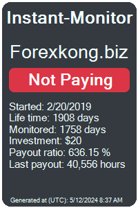 forexkong.biz Monitored by Instant-Monitor.com