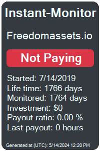 freedomassets.io Monitored by Instant-Monitor.com