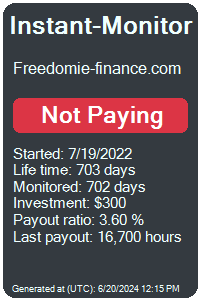 freedomie-finance.com Monitored by Instant-Monitor.com