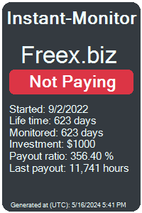 freex.biz Monitored by Instant-Monitor.com