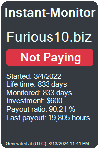 furious10.biz Monitored by Instant-Monitor.com