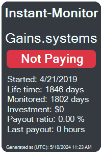 gains.systems Monitored by Instant-Monitor.com