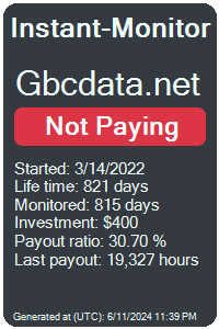 gbcdata.net Monitored by Instant-Monitor.com