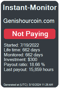 genishourcoin.com Monitored by Instant-Monitor.com