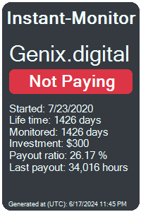 genix.digital Monitored by Instant-Monitor.com