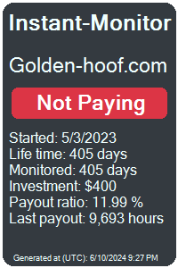 golden-hoof.com Monitored by Instant-Monitor.com