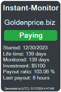 goldenprice.biz Monitored by Instant-Monitor.com