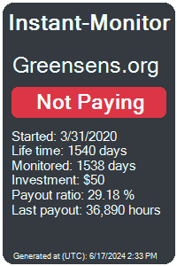 greensens.org Monitored by Instant-Monitor.com
