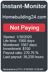 homebuilding24.com Monitored by Instant-Monitor.com