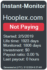 hooplex.com Monitored by Instant-Monitor.com