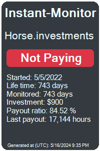 horse.investments Monitored by Instant-Monitor.com