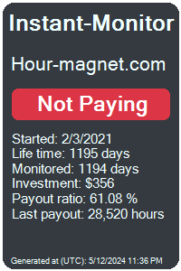 hour-magnet.com Monitored by Instant-Monitor.com