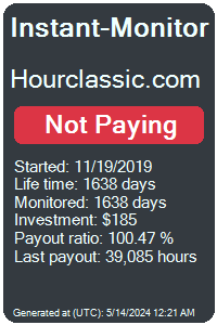 hourclassic.com Monitored by Instant-Monitor.com