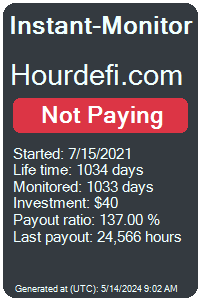 hourdefi.com Monitored by Instant-Monitor.com