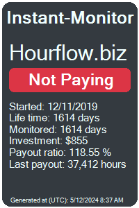 hourflow.biz Monitored by Instant-Monitor.com